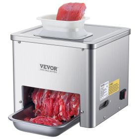 VEVOR Meat Cutter Machine, 550W Meat Slicer, 350 lb/h Commercial Meat Cutting Machine, Stainless Steel, 3.5 mm Thickness